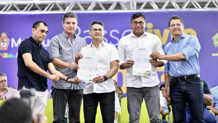Prefeito David Almeida e governador Wilson Lima